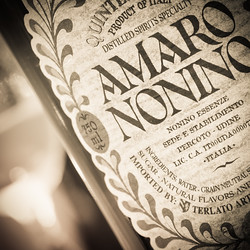 Amaro Nonino Label (detail), photo © 2016 Douglas M. Ford. All rights reserved.