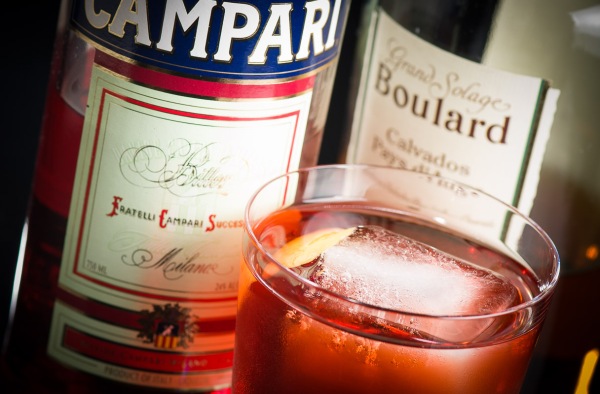 The Normandie Cocktail, a riff on the classic Negroni. Photo © 2014 Douglas M. Ford. All rights reserved.